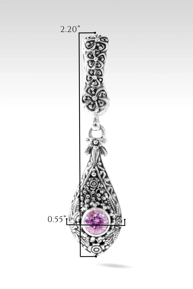 Mercy Will Follow Me Pendant™ in Perfect Pink Moissanite - Image 5