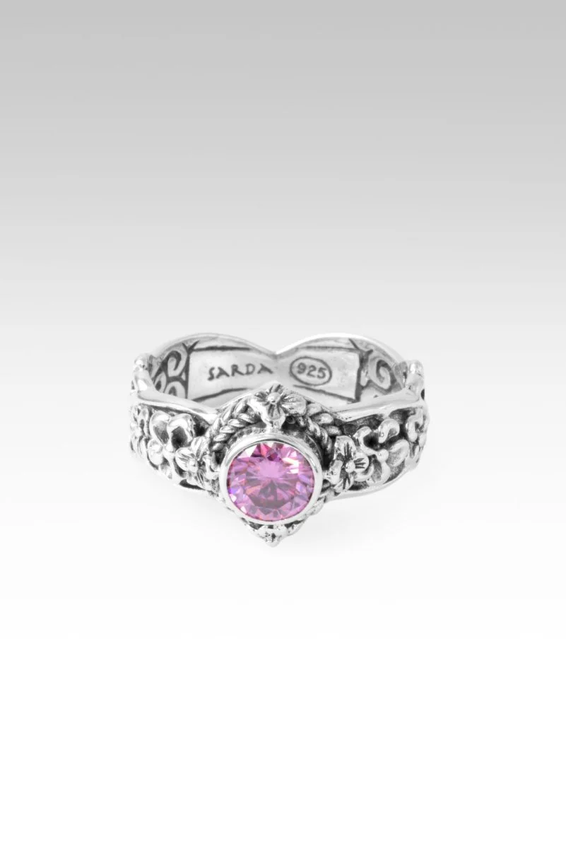 Mercy Will Follow Me Ring II™ in Perfect Pink Moissanite - Image 3