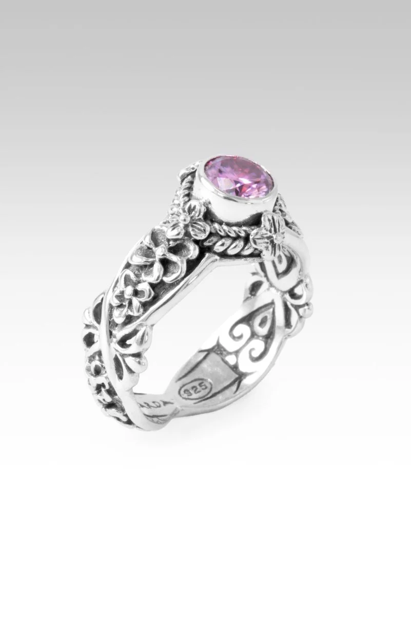 Mercy Will Follow Me Ring II™ in Perfect Pink Moissanite - Image 4
