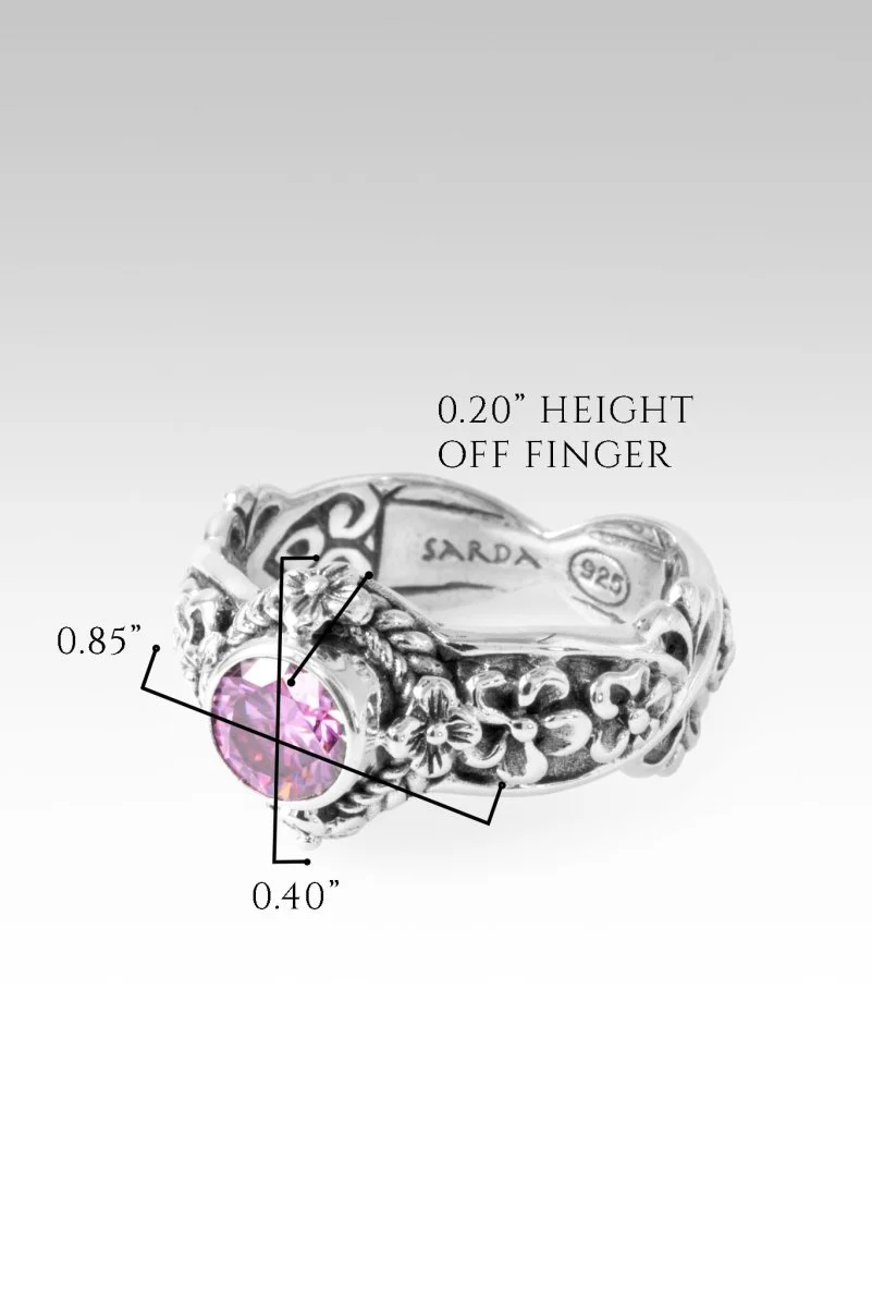 Mercy Will Follow Me Ring II™ in Perfect Pink Moissanite - Image 7
