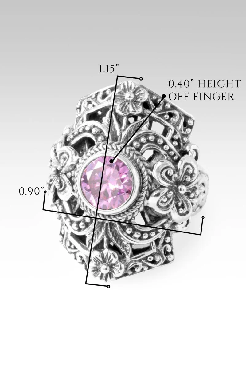 Mercy Will Follow Me Ring III™ in Perfect Pink Moissanite - Image 7