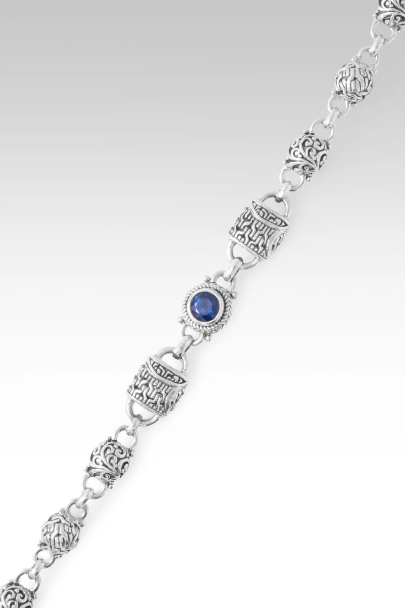 Linked in Faith Interchangeable Bracelet™ in Blue Kyanite - Image 4