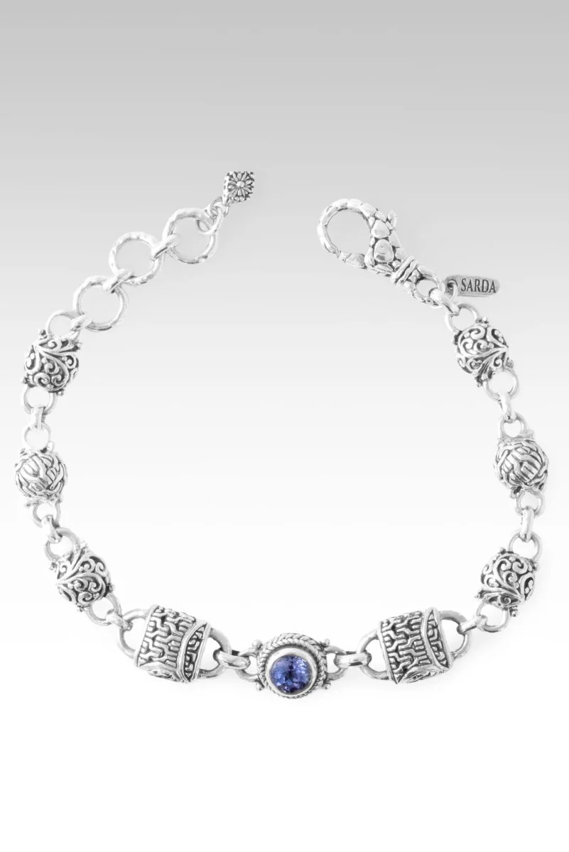 Linked in Faith Interchangeable Bracelet™ in Tanzanite