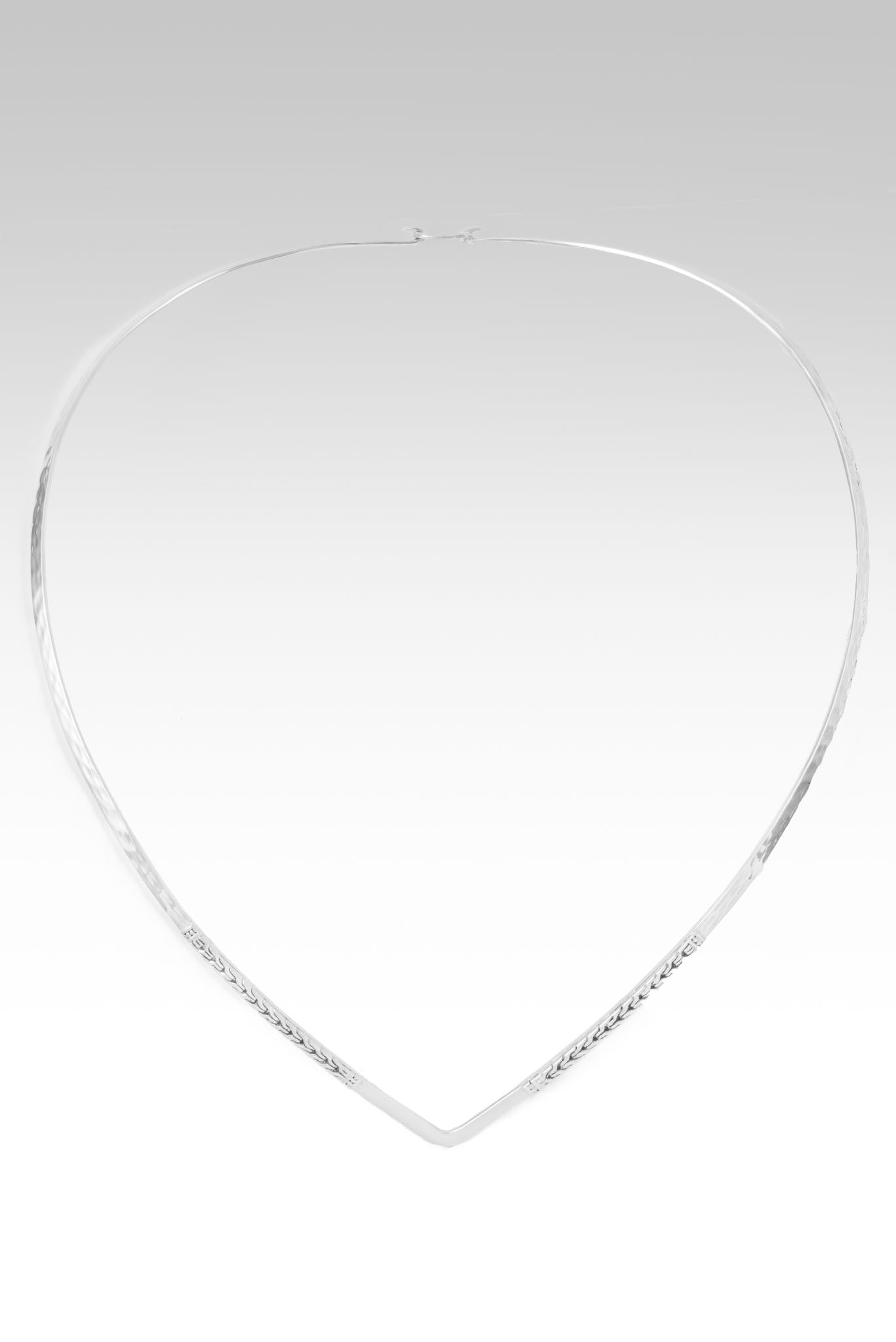 My Conqueror & King V-Collar Necklace™ in Chainlink & Hammered