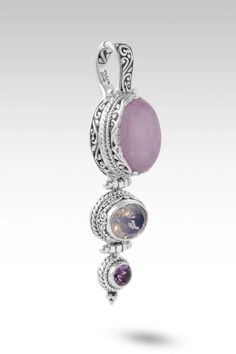 Never Forgotten Pendant™ in Kunzite, Lavender Moon Quartz & Amethyst - Image 2