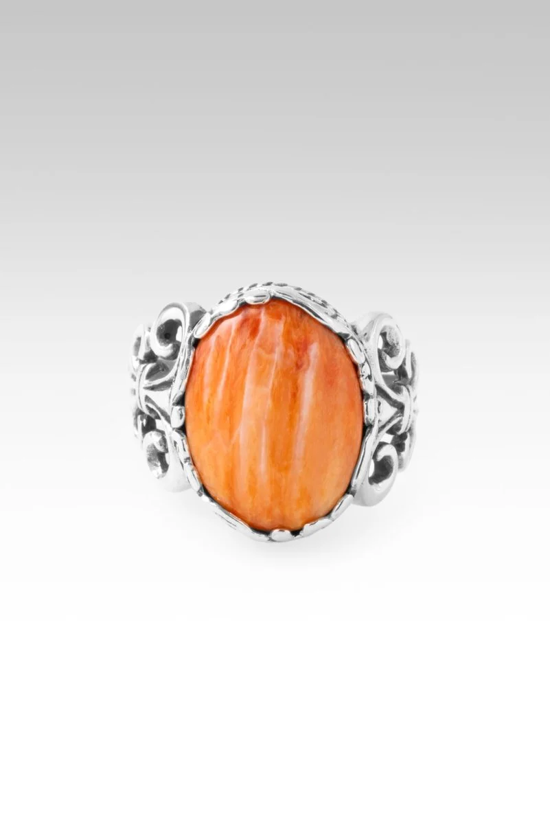 Never Forsaken Ring™ in Orange Spiny Oyster