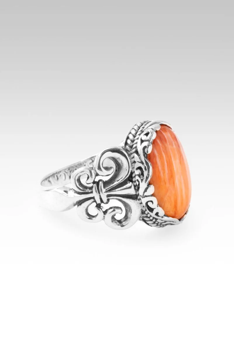Never Forsaken Ring™ in Orange Spiny Oyster - Image 2