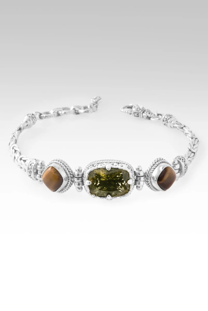 No More Fear Bracelet™ in Olive Quartz & Tiger's Eye - Image 2