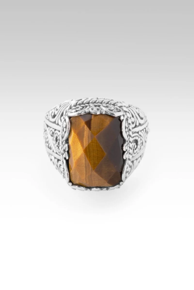One Who Hear's U Ring™ in Tiger's Eye - Image 3