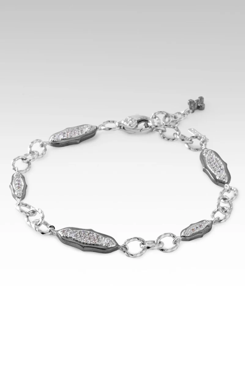 Rhodium Passionate Promises Bracelet™ in White Zircon