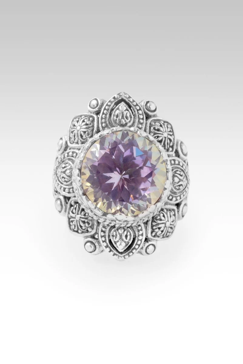 Peace in UR Presence Ring™ in British Tearose™ Mystic Quartz