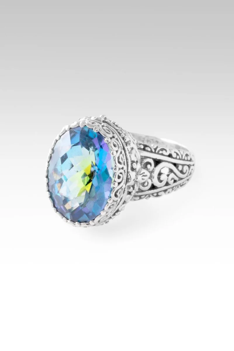 Perfector Of All Ring™ in Peter Pan Green™ Mystic Quartz