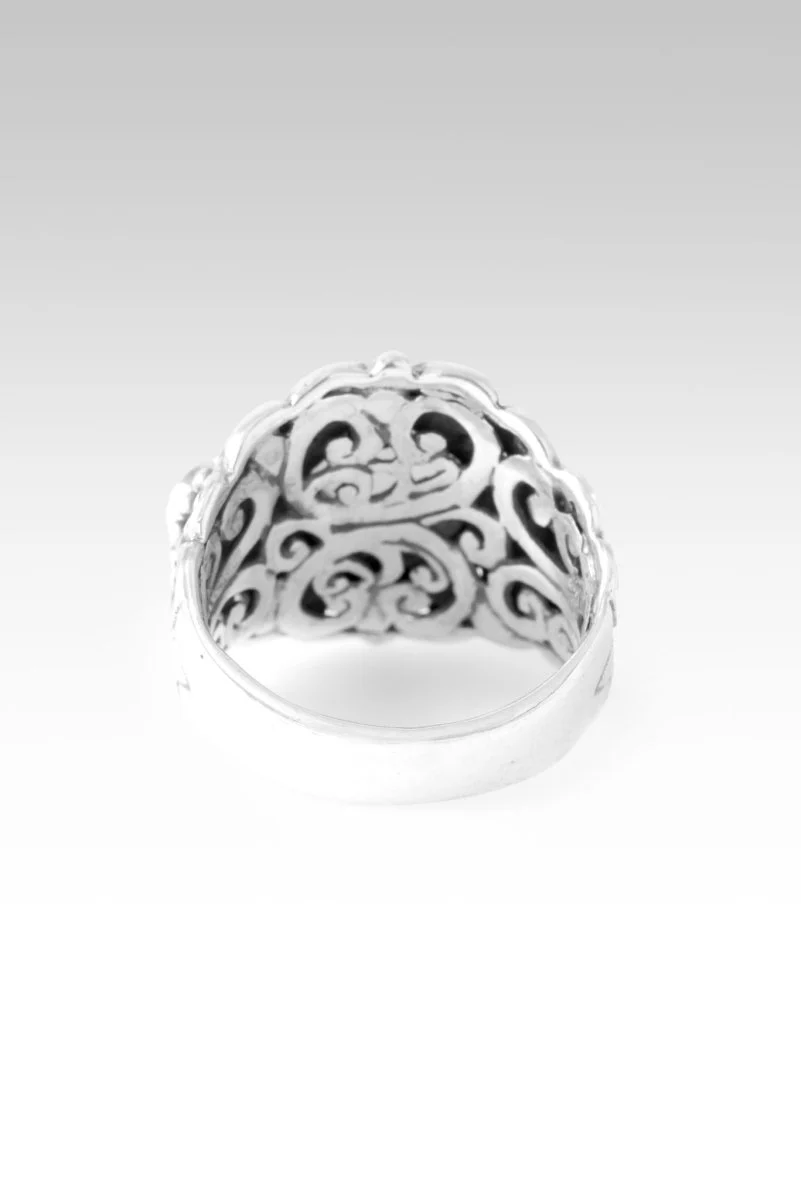 Plan Amidst Suffering Ring™ in Green Chalcedony & Peridot - Image 5