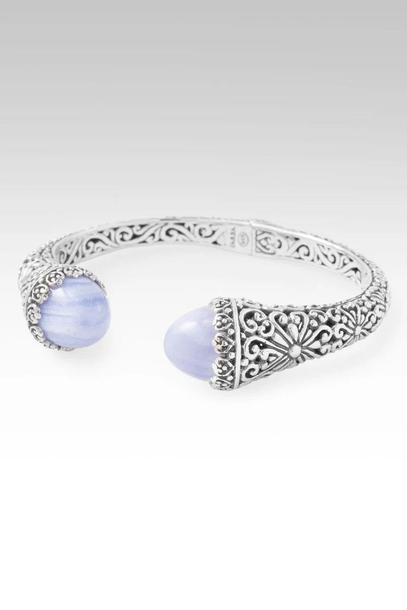 Praise & Hallelujah Thru It Tip-to-Tip Bracelet™ in Blue Lace Agate - Image 3