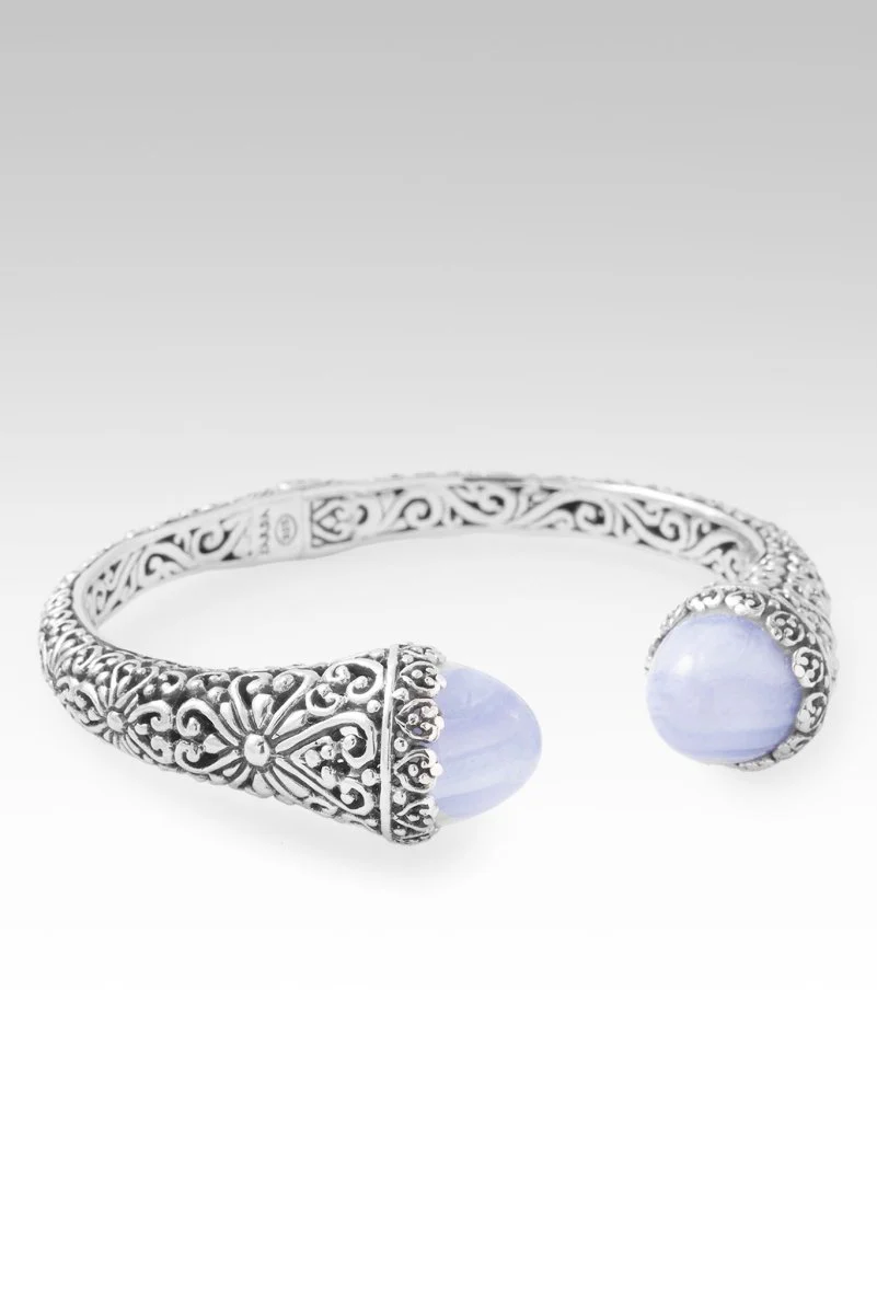 Praise & Hallelujah Thru It Tip-to-Tip Bracelet™ in Blue Lace Agate - Image 4