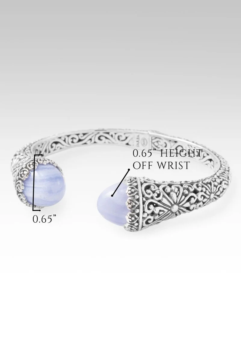 Praise & Hallelujah Thru It Tip-to-Tip Bracelet™ in Blue Lace Agate - Image 6