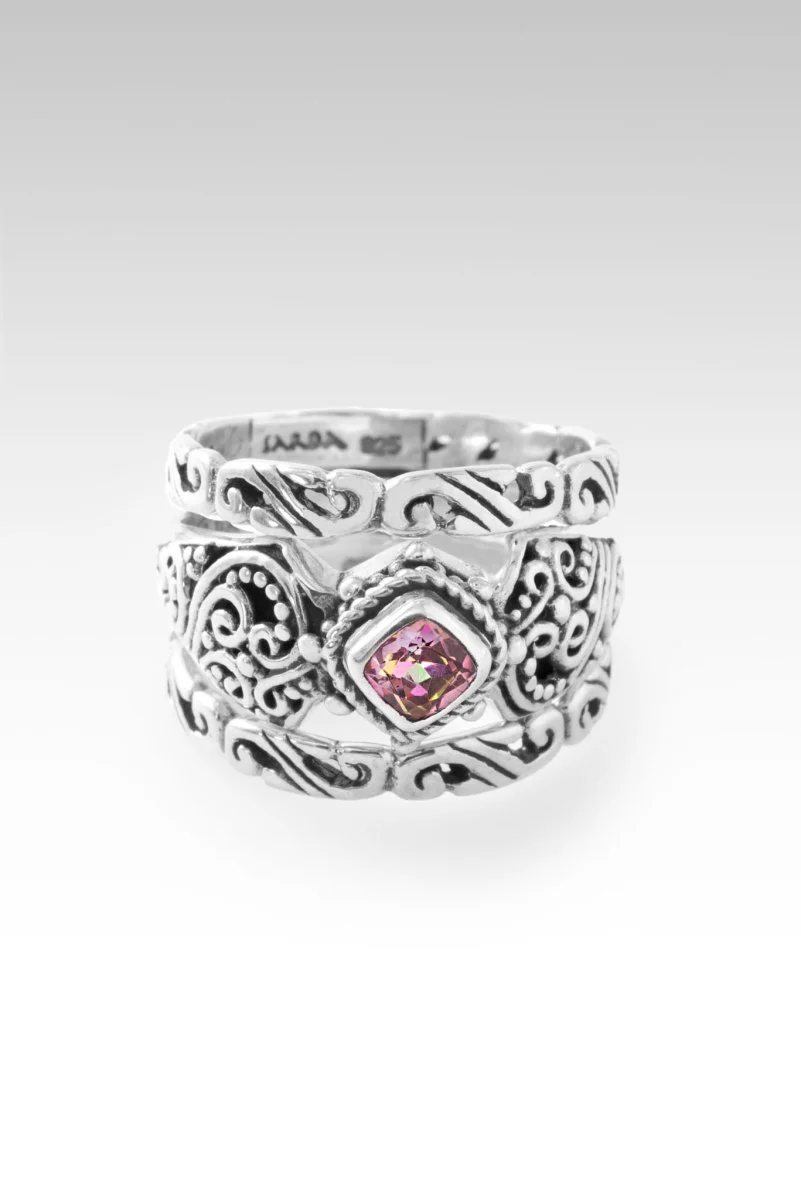 Pure Faith Ring Set of 3™ in Bali Sunrise™ Mystic Topaz - Image 3