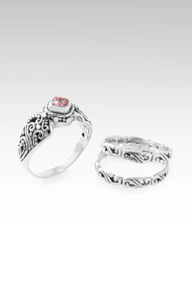 Pure Faith Ring Set of 3™ in Bali Sunrise™ Mystic Topaz - Image 4