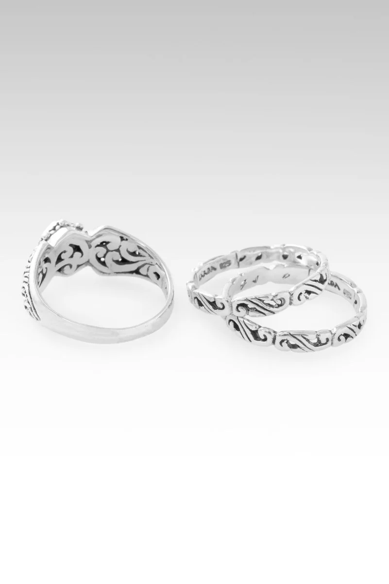 Pure Faith Ring Set of 3™ in Bali Sunrise™ Mystic Topaz - Image 6