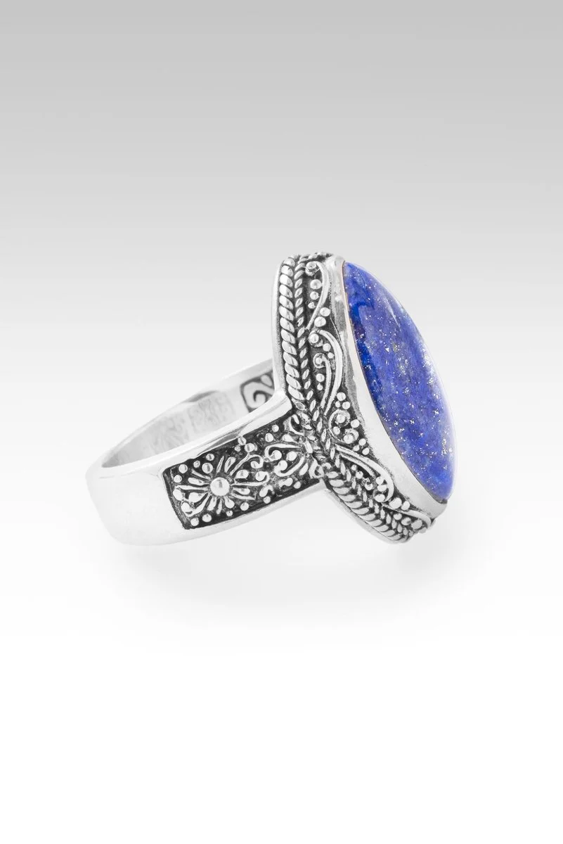 Quieted Storm Within Ring™ in Lapis - Image 4