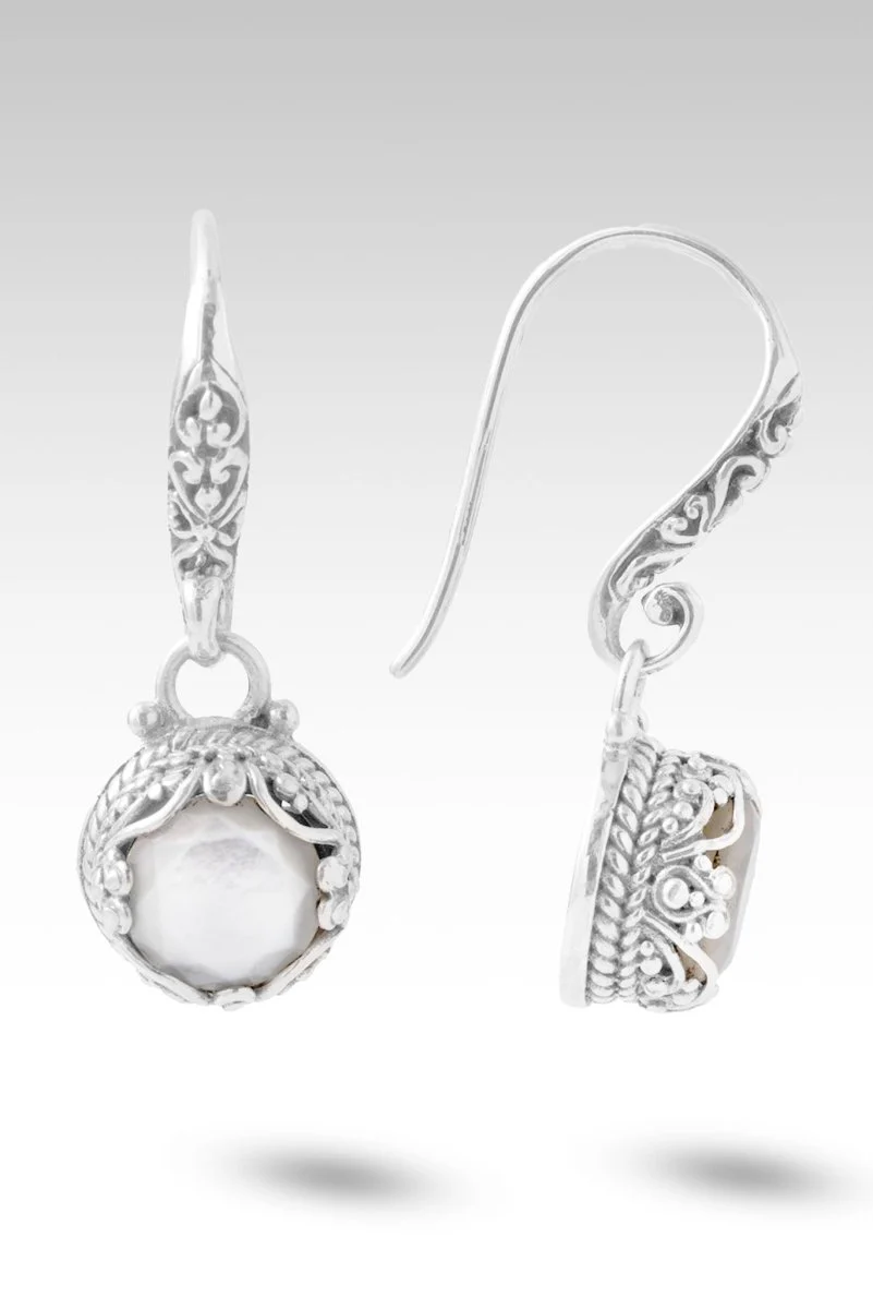 Rejoice Earrings™ in White Mother Of Pearl