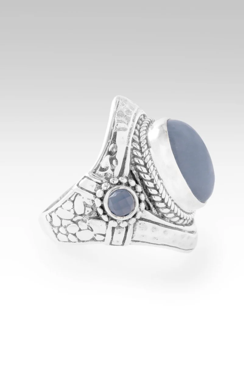 Seen UR Faithfulness Ring II™ in Angelite & Serenity Blue Chalcedony - Image 4