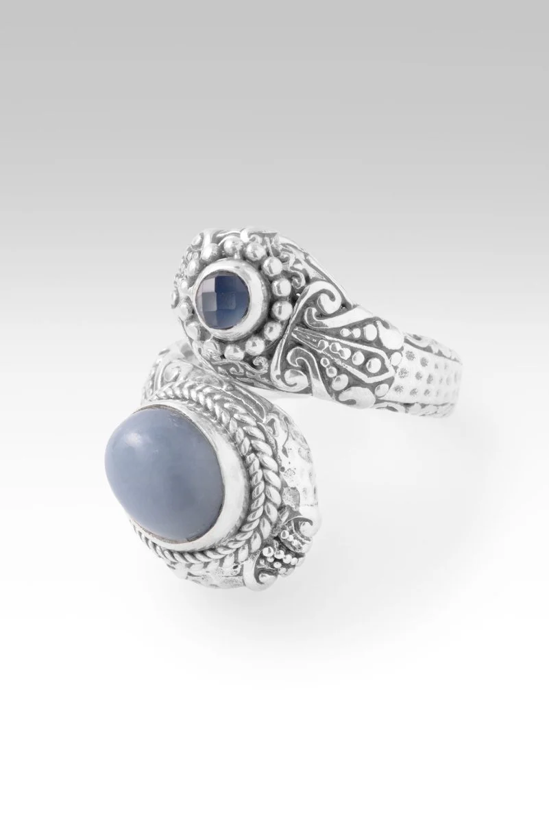 Seen UR Faithfulness Ring™ in Angelite & Serenity Blue Chalcedony