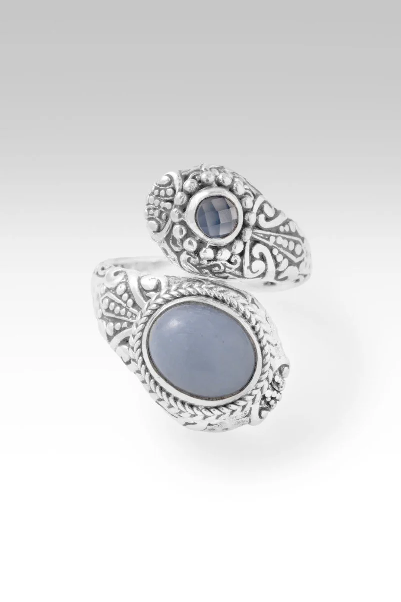Seen UR Faithfulness Ring™ in Angelite & Serenity Blue Chalcedony - Image 2