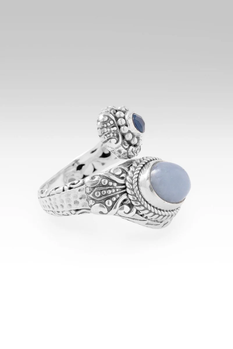 Seen UR Faithfulness Ring™ in Angelite & Serenity Blue Chalcedony - Image 3