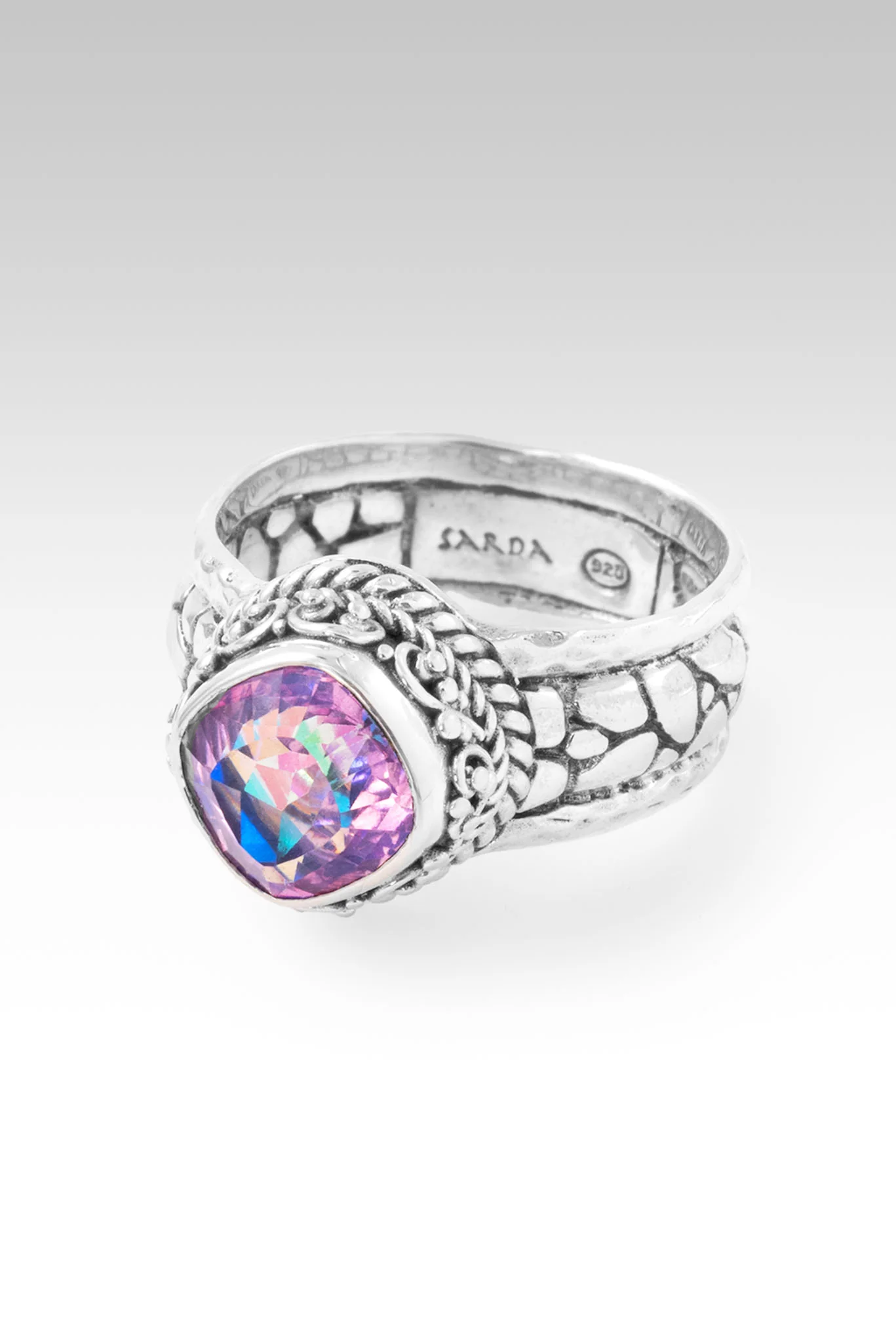 Serene Spirit Ring™ in Rainbow Sherbet™ Mystic Quartz