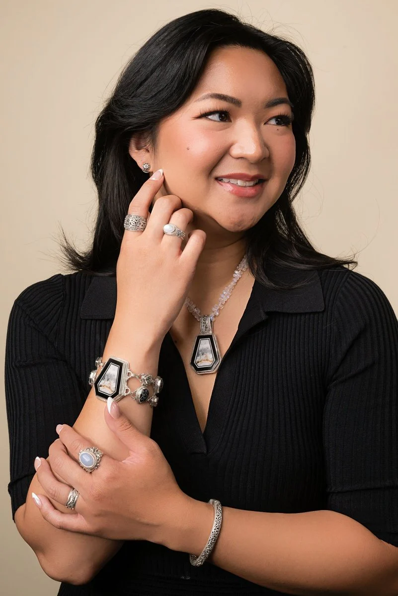 Signature Motif Stud Earrings™ in Janyl Adair - Image 4