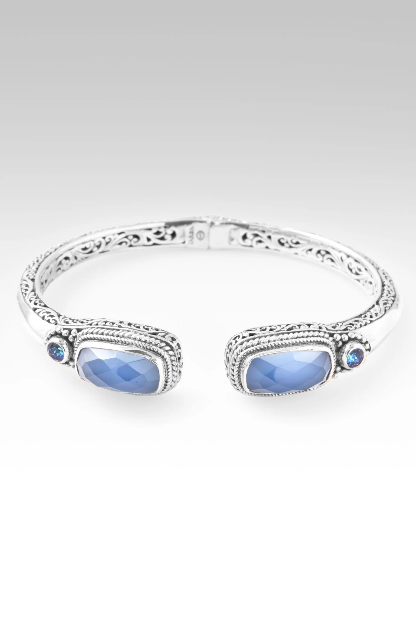 Infinite Trust Tip-to-Tip Bracelet™ in Serenity Blue Chalcedony & Sheer Luck™ Mystic Topaz - Image 3