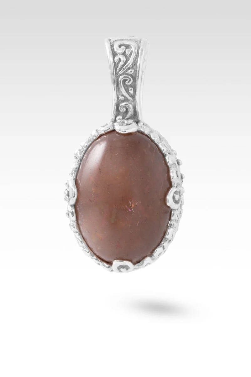 Story To Tell Pendant™ in Rainbow Latte Sunstone
