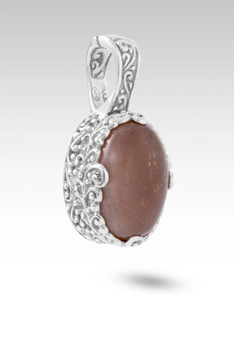 Story To Tell Pendant™ in Rainbow Latte Sunstone - Image 3
