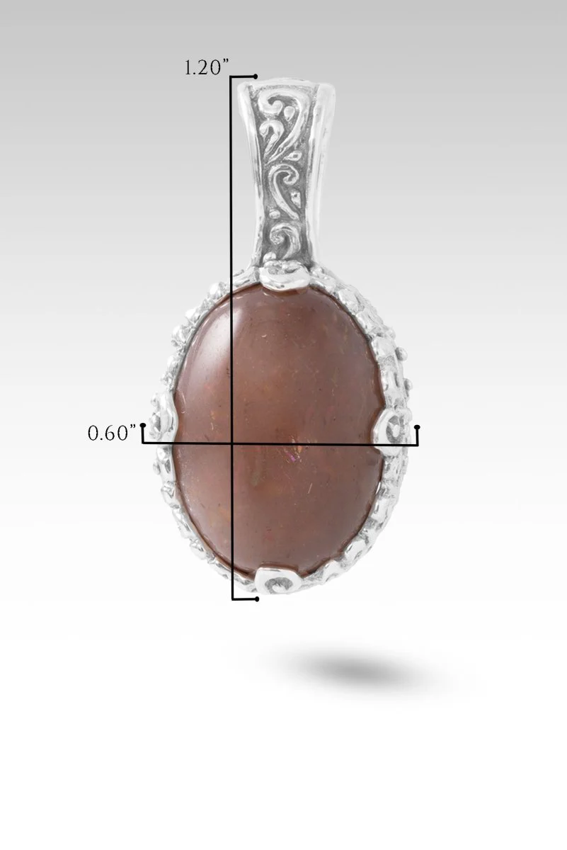 Story To Tell Pendant™ in Rainbow Latte Sunstone - Image 6