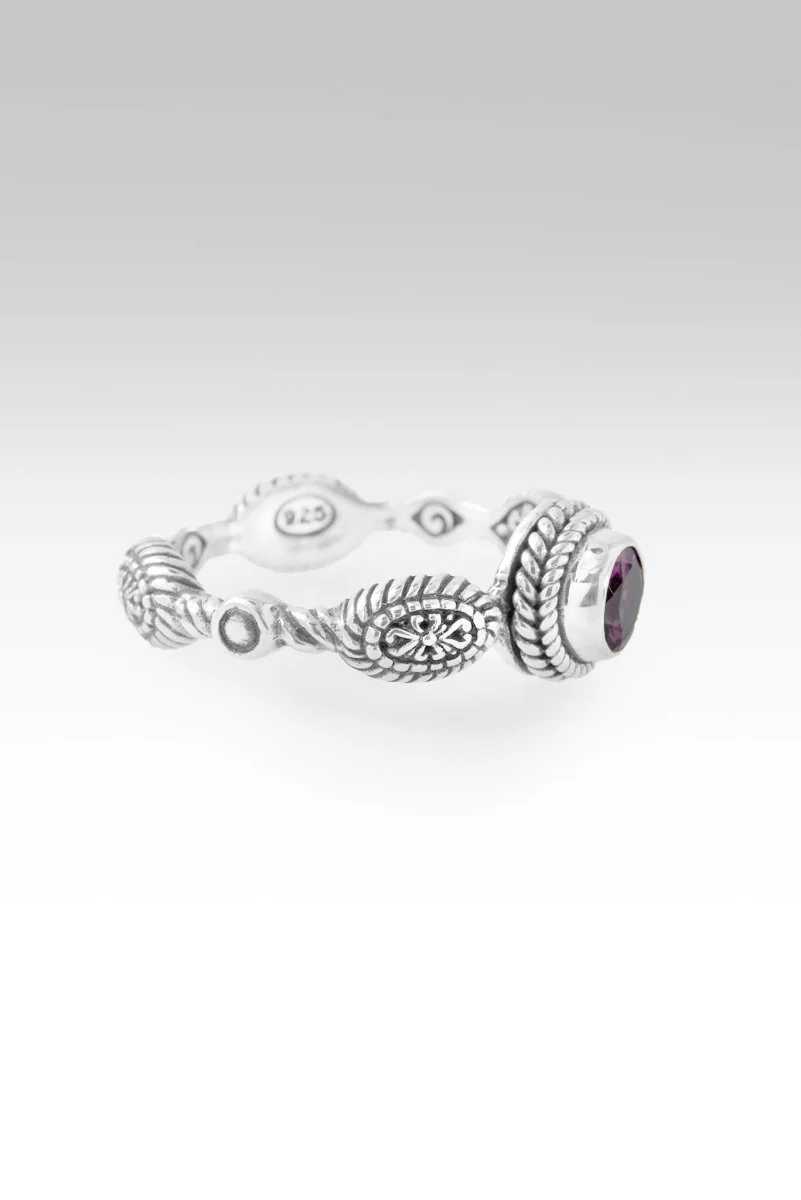 Strength, My Weakness Ring II™ in Purple Garnet - Image 4