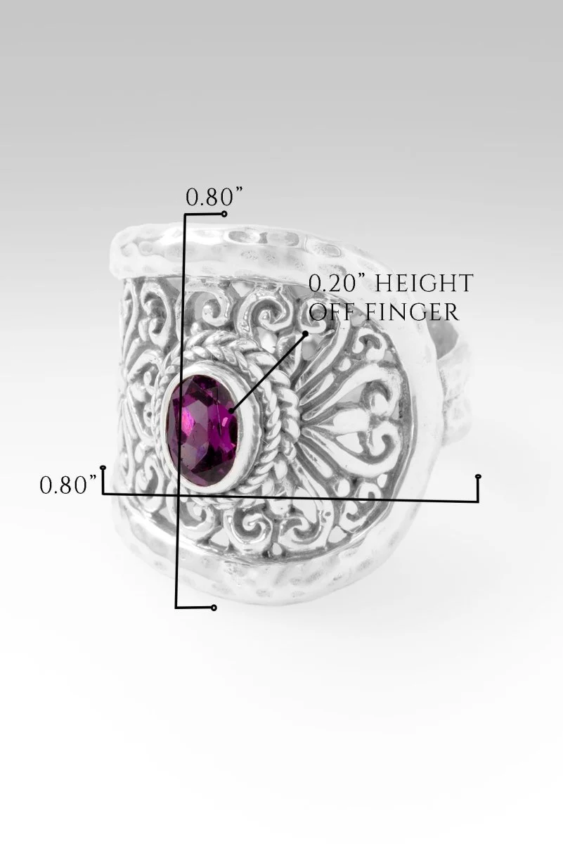 Strength, My Weakness Ring™ in Purple Garnet - Image 7