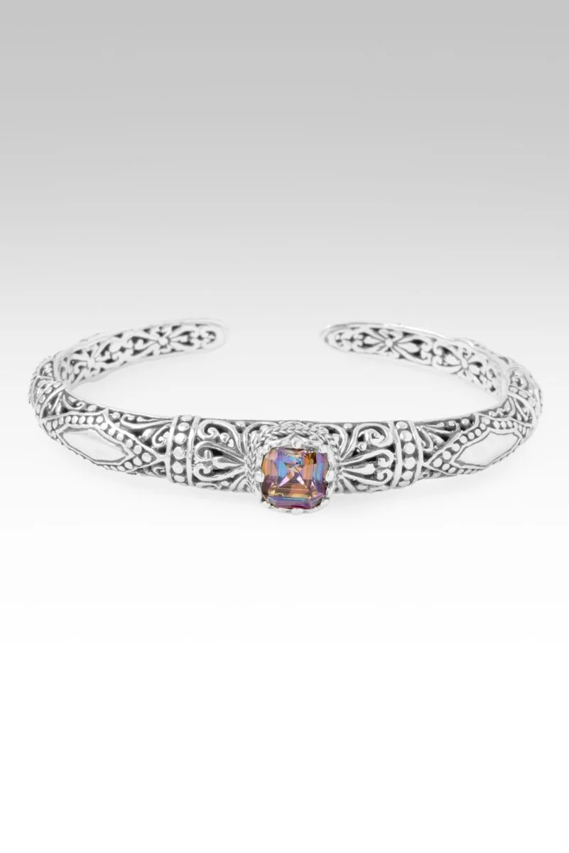 Surrender Brings Peace Cuff Bracelet™ in Northern Lights™ Mystic Quartz