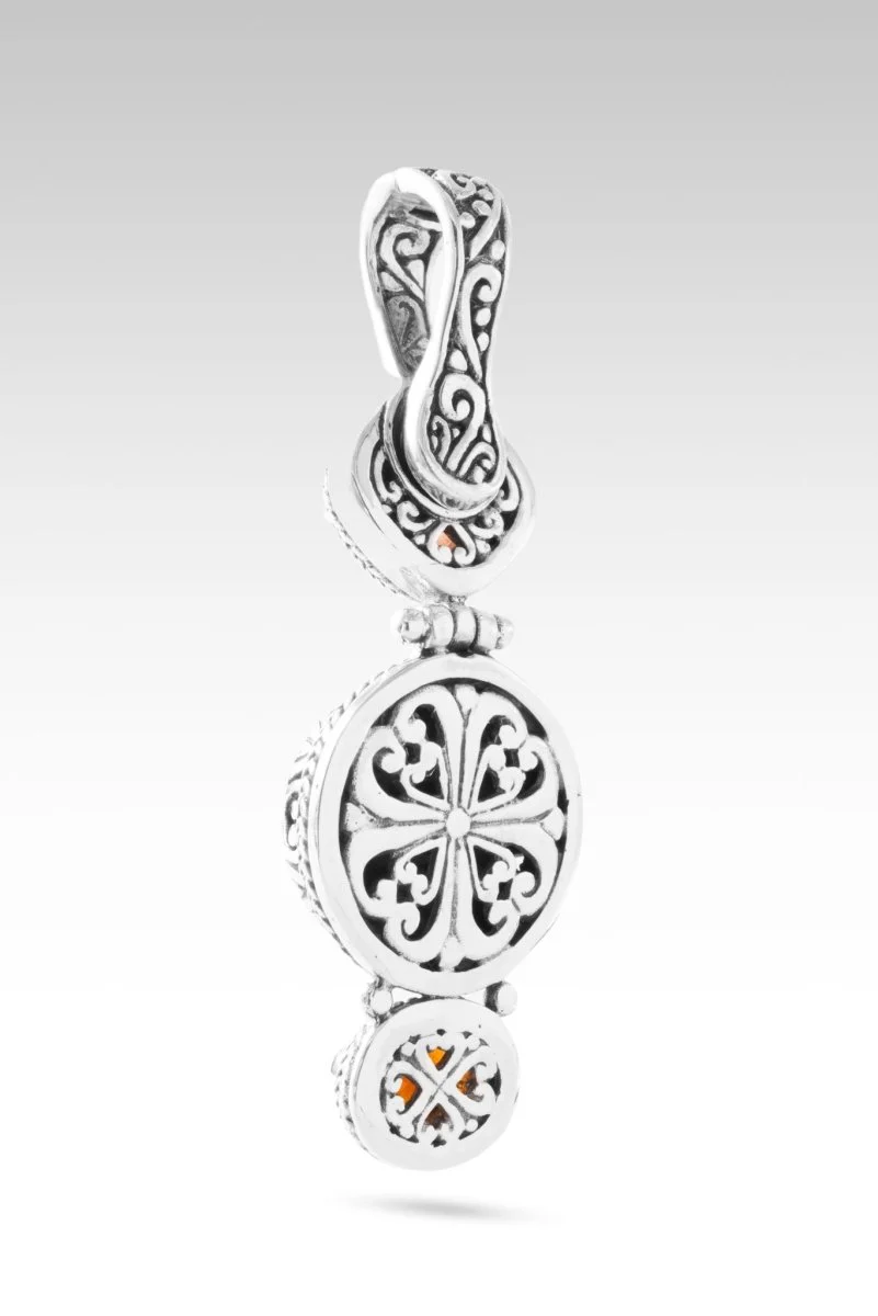 Time To Renew Pendant™ Leopard Skin Jasper, Madeira Citrine & Peach Sunstone - Image 4