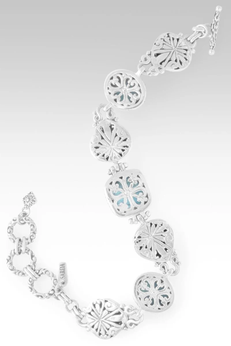 Tomorrow & Forever Bracelet™ in Neon Apatite Mother of Pearl Quartz & Larimar - Image 3