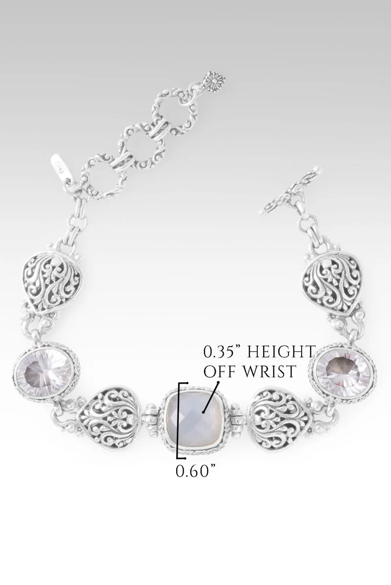 Tomorrow & Forever Bracelet™ in White Moonstone & White Quartz - Image 4
