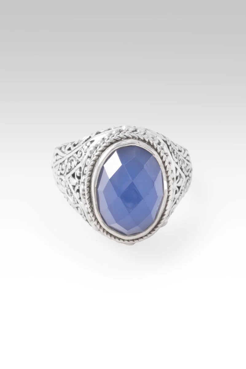 U R A Blessing Ring™ in Serenity Blue Chalcedony - Image 3