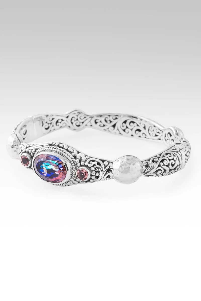 U R Already Somebody Cuff Bracelet™ in Hawaiian Skies™ Mystic Quartz & J P Topaz™ Mystic Topaz - Image 3