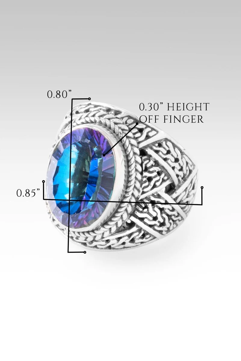 U R In The Right Place Ring™ in Odyssey Universe™ Mystic Quartz - Image 7