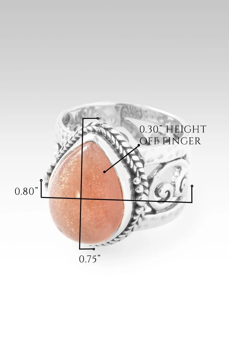 U R Made for Heaven Ring II™ in Peach Sunstone - Image 7