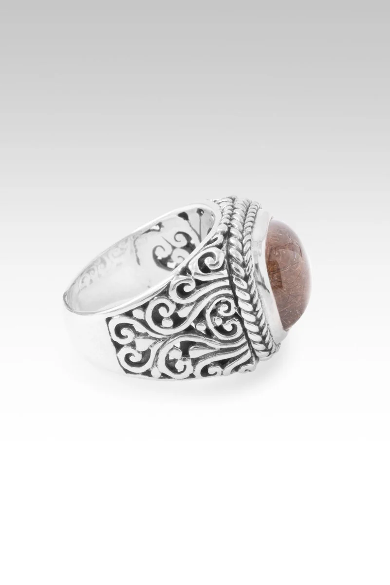 U R My Strength Ring™ in Galaxy Rutilated Quartz - Image 4