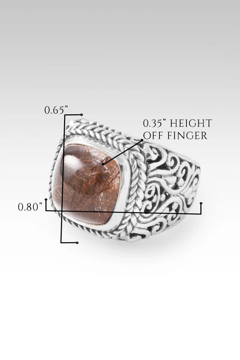 U R My Strength Ring™ in Galaxy Rutilated Quartz - Image 6