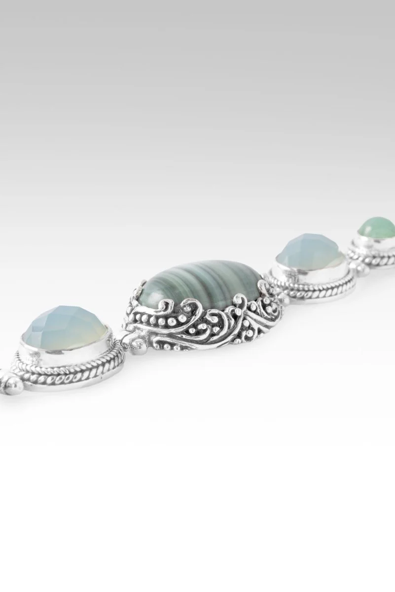 U Will Be Restored Bracelet™ in Green Opal, Seafoam Chalcedony & Chrysoprase - Image 4