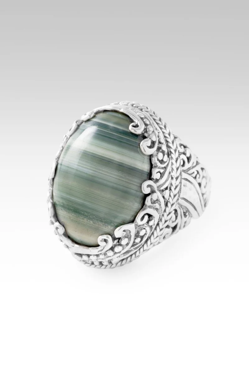 U Will Be Restored Ring™ in Green Opal