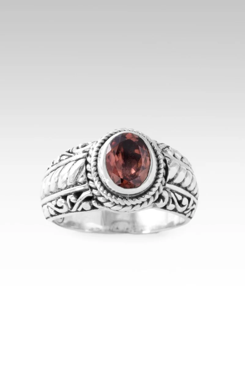 Worthy of Trust Ring II™ in Merlot Red Zircon - Image 3